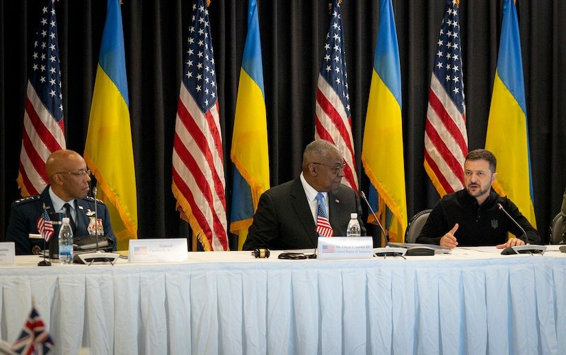 austin,-brown-reaffirm-multinational-coalition&apos;s-commitment-to-ukraine